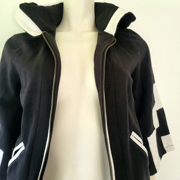 L.A.M.B Women's Full-Zip Sweater Cape Hoodie Size M - Picture 3 of 15